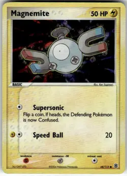 MAGNEMITE - 68/112 - C - FIRERED & LEAFGREEN - POKEMON - REVERSE HOLO - HP - Image 2