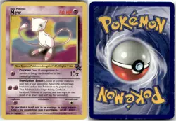 MEW - 8 - P - WIZARDS BLACK STAR PROMOS - POKEMON - - DAMAGED - Image 1