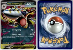 MEGA SHARPEDO EX - 061/094 - DOUBLE RARE - PHANTASMAL FLAMES - POKEMON - - NM - Image 1
