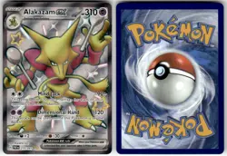 ALAKAZAM EX - 215/091 - SHINY ULTRA RARE - PALDEAN FATES - POKEMON - - NM - Image 1