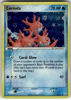 CORSOLA - 32/101 - UC - HIDDEN LEGENDS - POKEMON - REVERSE HOLO - HP - Image 2