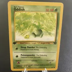 Pokemon TCG WOTC 1st Edition Team Rocket Oddish 63/82 Common NM - Image 1
