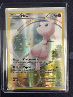FULL ART Mew ULTRA RARE Pokemon Mythical Collection Promo XY110 Holo Foil - Mint - Image 1