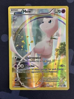 FULL ART Mew ULTRA RARE Pokemon Mythical Collection Promo XY110 Holo Foil - Mint - Image 3