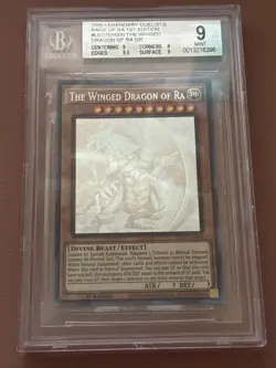 BCG 9 Yugioh The Winged Dragon of Ra LED7-EN000 2020 Ghost Rare 1st Edition - Image 1