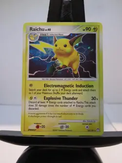 Raichu Holo Rare 15/123 Mysterious Treasures Pokemon TCG 2007 - Image 1
