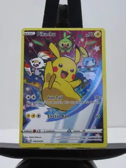 Pokemon Pikachu Promo Holo Basic HP70 SWSH020 Sword & Shield English - Image 1