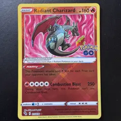 Pokemon TCG - Radiant Charizard 011/078 Pokemon Go - Ultra Rare Holo - NM - Image 3