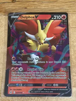 Delphox V 027/196 Ultra Rare Lost Origin Pokemon TCG *NM/EX* - Image 1