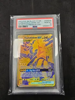 PIKACHU & ZEKROM GX SM248 POKEMON SUN & MOON BLACK STAR PROMO PSA 10 GEM MT - Image 2