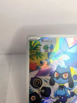 2023 Pokemon Riolu 215/198 SV01 Scarlet & Violet Illustration Rare Full Art Holo - Image 2