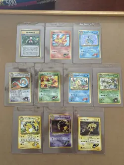 RARE Pokemon Japanese Gym Hologram Set - Image 1