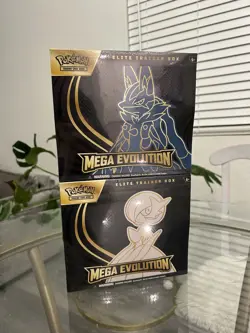 Pokemon TCG Mega Evolution Elite Trainer Box ETB Set Of 2 Sealed - Image 1