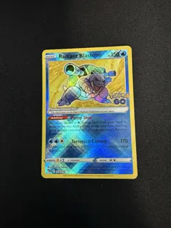 Radiant Blastoise 018/078 - Pokemon Go Radiant Rare - NM - Image 1