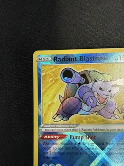 Radiant Blastoise 018/078 - Pokemon Go Radiant Rare - NM - Image 2