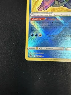 Radiant Blastoise 018/078 - Pokemon Go Radiant Rare - NM - Image 4