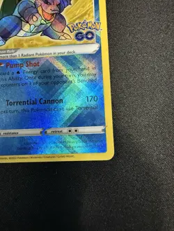 Radiant Blastoise 018/078 - Pokemon Go Radiant Rare - NM - Image 5