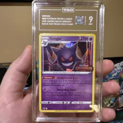 Pokemon TCG Gengar SWSH241 Sword & Shield Promo Prerelease Holo TAG 9 - Image 1
