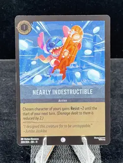 Disney Lorcana-Winterspell-Nearly Indestructable-#200-Cold Foil-M/NM - Image 1