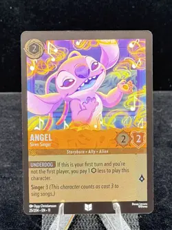 Disney Lorcana-Winterspell-Angel-Siren Singer-#25-Cold Foil-M/NM - Image 4