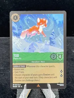 Disney Lorcana-Winterspell-Tod-Playful Kit-#90-Cold Foil-M/NM - Image 1