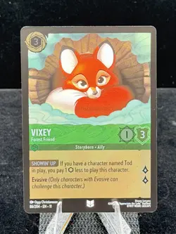 Disney Lorcana-Winterspell-Vixey-Forest Friend-#86-Cold Foil-M/NM - Image 4