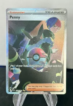 Pokemon TCG Penny Paldean Fates Trainer Holo Card 239/091 - Image 1