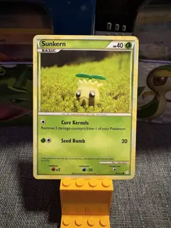 Pokemon HeartGold SoulSilver Card Common Sunkern 85/123 Yuka Morii Lp/Mp - Image 1