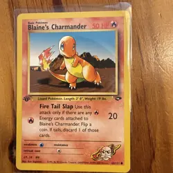 Pokemon Card - Blaine's Charmander Gym Challenge 60/132 Common 1st Edition - Image 1