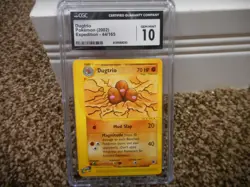 Dugtrio cgc 10 MINT NON HOLO EX Expedition 2003 E-Reader 44/165 psa card RARE - Image 1
