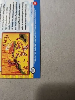 MP TRAPPED CHARIZARD #51 - SAND PAPER HOLO - Topps BLACK LOGO - POKEMON CARD - Image 3