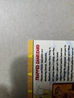 MP TRAPPED CHARIZARD #51 - SAND PAPER HOLO - Topps BLACK LOGO - POKEMON CARD - Image 5
