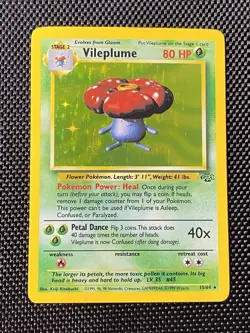 Pokemon Card - Vileplume Jungle 15/64 Holo Rare Unlimited Ungraded LP+ - Image 1