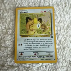 Meowth 10 GB Promo Holo Swirl Gameboy Pokemon Card WOTC Wizards 2000 LP - Image 1