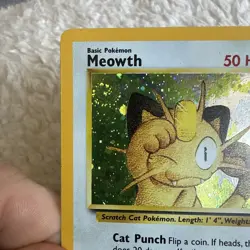 Meowth 10 GB Promo Holo Swirl Gameboy Pokemon Card WOTC Wizards 2000 LP - Image 2