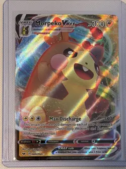 Morpeko VMAX 080/202 Sword & Shield Ultra Rare Holo Pokemon Card NM - Image 1