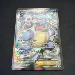 Pokemon TCG Card - Blastoise EX XY122 Black Star Promo Full Art XY Holo Rare - Image 3