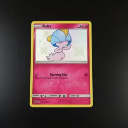 Ralts SV34/SV94 Pokemon Hidden Fates Holo Card - Image 1