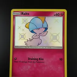 Ralts SV34/SV94 Pokemon Hidden Fates Holo Card - Image 2
