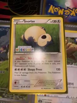 Snorlax 80/106 Build-A-Bear Workshop Exclusive Pokemon Card - Image 2