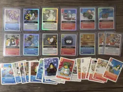 Topps Club Penguin Card Jitsu Lot: 13 Holographic Power Cards and 29 Cards MP - Image 1