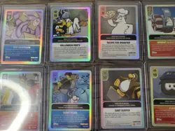 Topps Club Penguin Card Jitsu Lot: 13 Holographic Power Cards and 29 Cards MP - Image 4