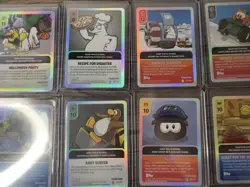 Topps Club Penguin Card Jitsu Lot: 13 Holographic Power Cards and 29 Cards MP - Image 5