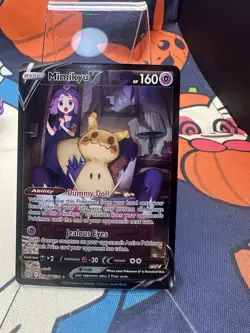 Pokemon TCG Mimikyu v Holo Ultra Rare Card TG16/TG30 Brilliant Stars - Image 1