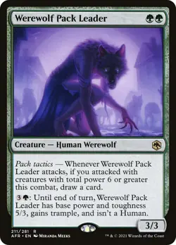 MTG Werewolf Pack Leader - Adventures in the Forgotten Realms #211 - Image 1