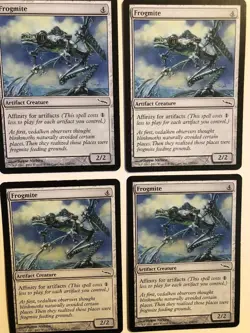 Frogmite - set of 4, Mirrodin #172, Artifact Creature w/Affinity for Artifacts ! - Image 1