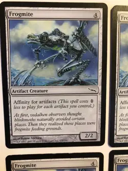 Frogmite - set of 4, Mirrodin #172, Artifact Creature w/Affinity for Artifacts ! - Image 3
