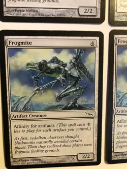 Frogmite - set of 4, Mirrodin #172, Artifact Creature w/Affinity for Artifacts ! - Image 4