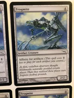 Frogmite - set of 4, Mirrodin #172, Artifact Creature w/Affinity for Artifacts ! - Image 5