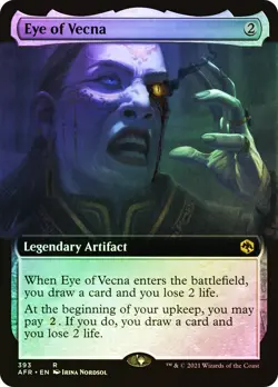 MTG FOIL Eye of Vecna Extended Art - Adventures in the Forgotten Realms #393 - Image 1